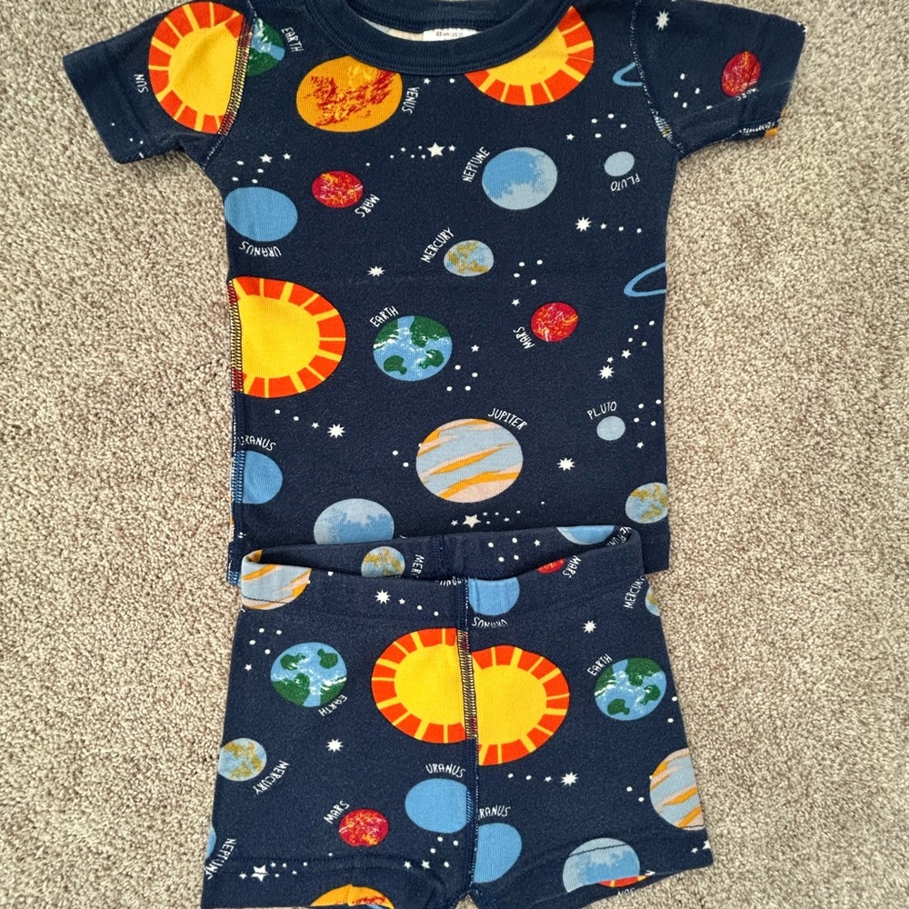 Children's Space-Themed Pajama Set